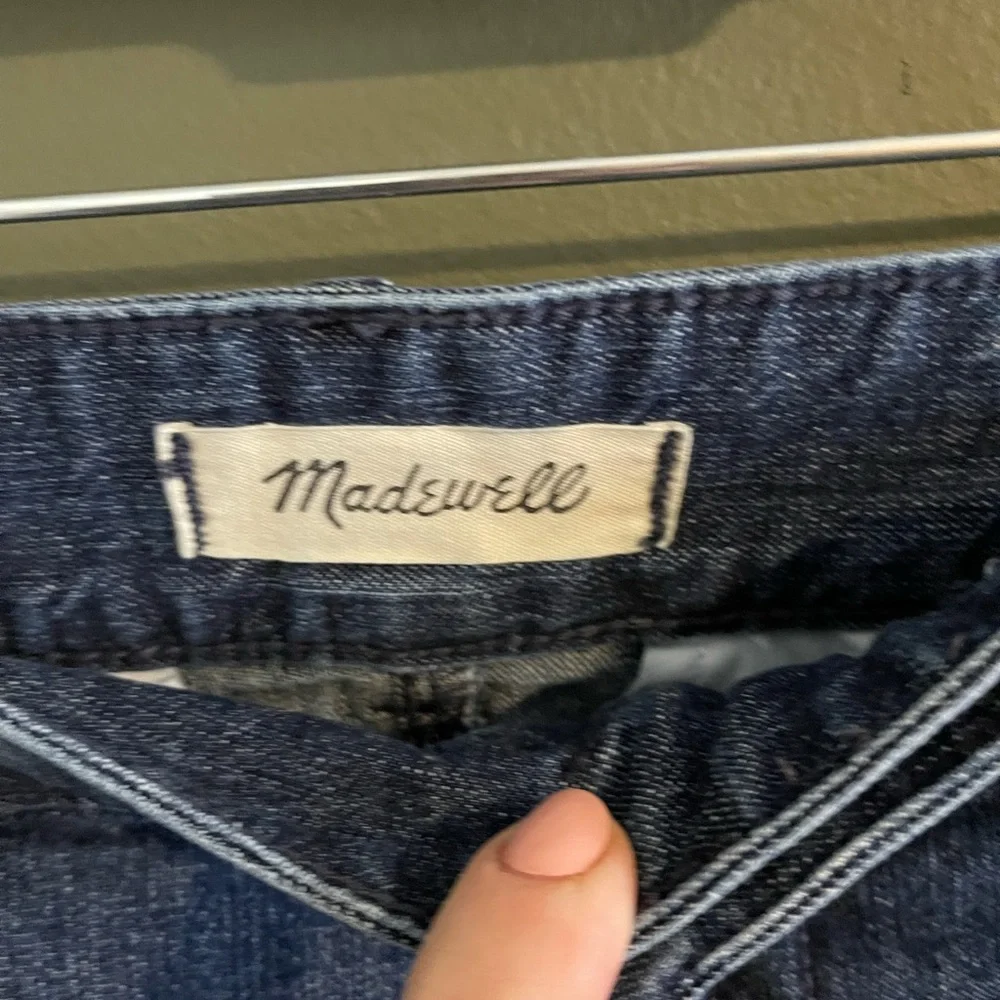 Madewell | Wide Leg Pleated Jeans Denim Size 8 - Picture 6 of 7